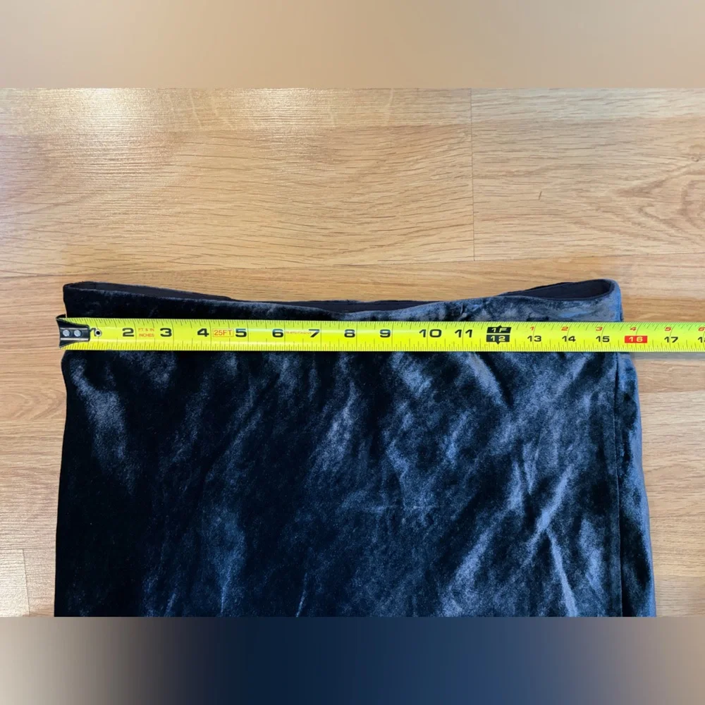 J. Crew Elegant Black Velvet Maxi Skirt